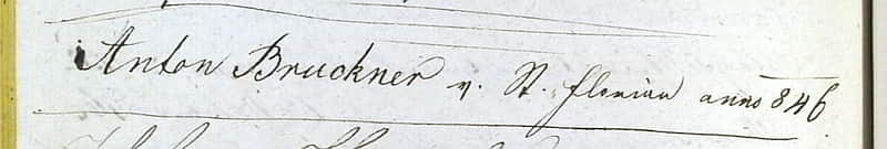 Bruckner Autogramm