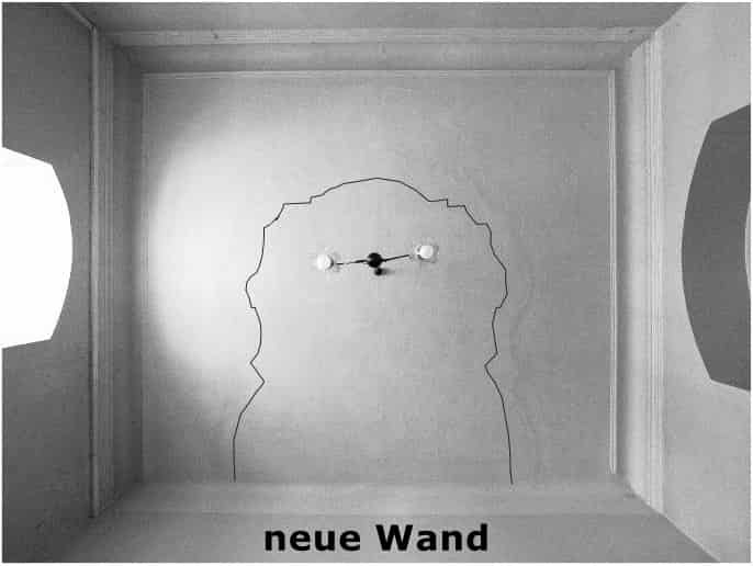 Decke des Raumes im 2. Stock