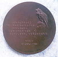 Medaille R&uuml;ckseite